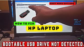 Fix Bootable USB Drive Not Detected In HP Laptop - HP Laptop Not Booting From USB