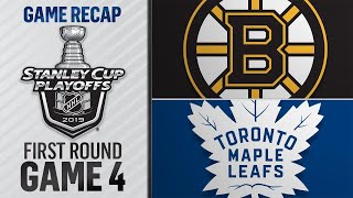 Pastrnak, Marchand lead Bruins past Leafs in Game 4