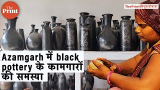 What problems are the workers engaged in Nizamabad's black pottery facing?