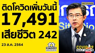 ศบค. รายงานสถานการณ์โควิดวันนี้ พบผู้ติดเชื้อเพิ่ม 17,491 ราย l SPRiNG