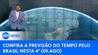 Previsão do Tempo: Alerta de temporais no centro-norte Gaúcho | #SBTNewsnaTV (09/08/23)