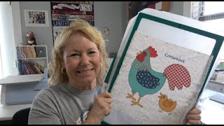 Tutorial - Pt 2 Digitize & Stitch Cornelius from Lori Holt's Chicken Salad Quilt