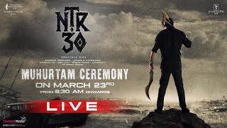 #NTR30 Muhurtham LIVE 🔴 | NTR | Koratala Siva | Anirudh Ravichander | Shreyas Media