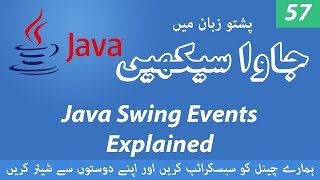 57 - Java Swing Events - Learn Java programming language in Pashto