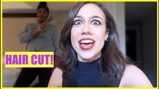 SHE CUT MY HAIR DURING PRESS!