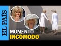 NORMANDÍA  | El incómodo momento entre Brigitte Macron y la reina Camila de Inglaterra | EL PAÍS