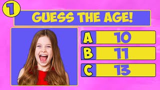 GUESS The AGE of Famous YouTubers! Quiz Salish Matter Royalty Family Sharer Spy Ninjas