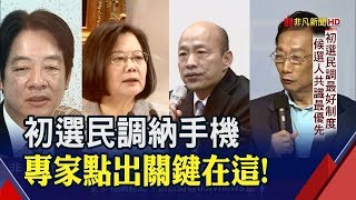 總統初選民調該不該納手機?蔡賴爭執關鍵\