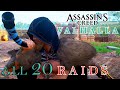 ALL 20 RAIDS STEALTHY (Timecodes in Description) – ASSASSIN'S CREED VALHALLA Gameplay