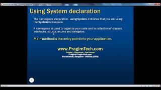 Part 1 C# Tutorial Introduction avi