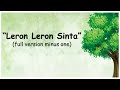 LERON LERON SINTA minus one complete version