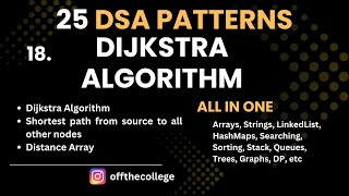 L18. Dijkstra Algorithm || Shortest Path from Source || 25 DSA Patterns || Master DSA ||Crack FAANG