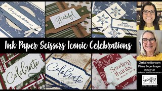 Ink Paper Scissors featuring Iconic Celebrations with Cards by Christine