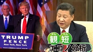 観短（かんたん）エコノ分析　トランプ時代の世界経済　中国の複雑な視線