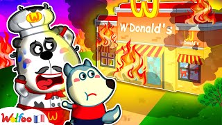 Oh Non ! McDonald's Brûle ! Wolfoo Apprend Des Conseils De Sécurité Incendie 🎉 Collection D'épisodes