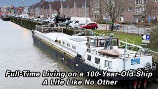 Off-Grid Living on a 1923 Ship: Stunning Tour of This Floating Home and Studio