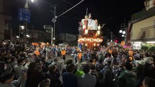 【佐原の大祭秋祭り-2023】北横宿区-日本武尊_のの字廻し_旧千葉銀行佐原支店前_2023年10月15日