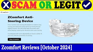 Zcomfort Reviews (Oct 2024) - Is This A Genuine Product? Find Out! | Scam Inspecter