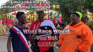 WHAT RACE WOULD YOU NOT DATE AND WHY ❓🤔Public Interview