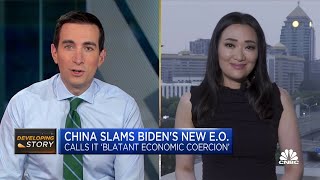 ‘Blatant economic coercion’: China slams Biden’s order limiting U.S. overseas tech investment