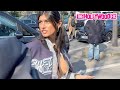 Mia Khalifa Is Mobbed By Fans & Paparazzi While Leaving The Off-White Show During Paris Fashion Week