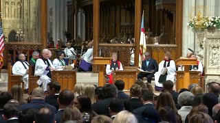 特朗普出席华盛顿国家大教堂国家祈祷服务 I Trump Attends National Prayer Service at Washington National Cathedral