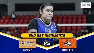 CAPITAL1 vs FARM FRESH | SET 2 GAME HIGHLIGHTS | 2024-25 PVL ALL-FILIPINO CONFERENCE | FEB 18, 2025