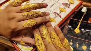 সোনার নৌকা ফিঙ্গার রিং দাম ও কালেকশন /gold finger ring jewellery