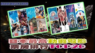 日本最高動畫電影票房排行TOP20 ▌『凱森排排名』