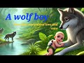 A wolf boy |Tale of wolf and boy|kids moral story, bed time story.