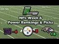 NFL Week 6 Power Rankings & Picks