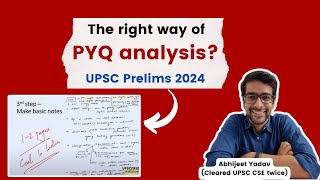 How to Analyse PYQs for UPSC Prelims 2024 | A Step by Step Guide