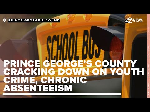 Prince George’s County officials cracking down on youth crime with chronic absenteeism program
