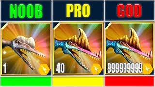 NOOB vs PRO vs GOD DARWINOPTERUS 999 | JURASSIC WORLD THE GAME