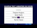 Text Hover Effect | Shuffle Letters Animation w/ Image Reveal | HTML, CSS & JavaScript