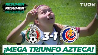 Resumen y goles | México 3-1 Costa Rica | Amistoso Internacional Femenil 2021 | TUDN