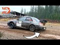 Disaster strikes V8 Ferrari Subaru on First Stage of the Olympus Rally 2023