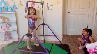 Reviewing our New Gymnastics bar \u0026 Mat from Amazon! #gymnast #gymnastics #amazon