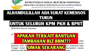 ALHAMDULILLAH ADA SURAT KEMENSOS TURUN APAKAH MEMBAHAS TENTANG BLT BBM Rp 600.000???