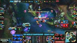 Febiven CRAZY Baron Steal |  FNC vs AHQ Worlds 2015