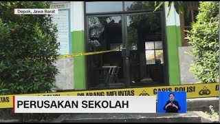 Sekolah di Depok Dirusak Orang Tak Dikenal