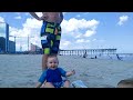 funny baby s reaction on the beach 5 minute fails