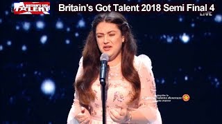 Amy Marie Borg Opera Singer SHE OWNED IT Simon says Britain's Got Talent 2018 Semi Final4 BGT S12E11