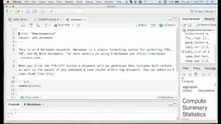 Introduction to RMarkdown tutorial 1