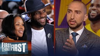Nick Wright on why LeBron joining Lakers was not a basketball choice | NBA | FIRST THINGS FIRST