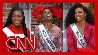 Miss America, Miss Universe, and Miss USA winners talk to CNN after making pageant history