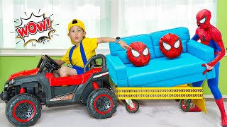 BooTiKaTi Develop Imagination by Opening His Own Office and Becoming Little Driver to Help Spiderman