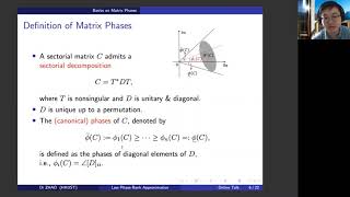 A Low Phase Rank Approximation Problem