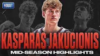 Kasparas Jakucionis Mid-Season Highlights | 2025 NBA Draft