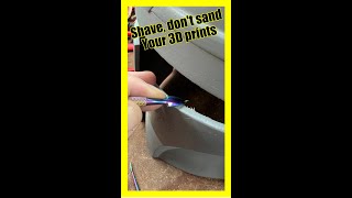 Master the Art of Smoothing 3D Prints: Shave them don't sand - No More Layer Lines!